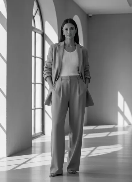 Editorial portrait showcasing Roni’s Clothings contemporary wearable fashion