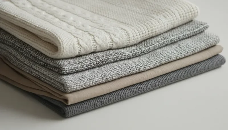 Fabric texture study — layered neutral woven textiles